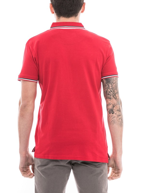 Polo pur coton PILANI - Rouge