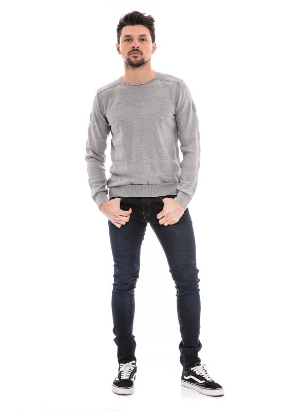 Pull col rond pur coton...