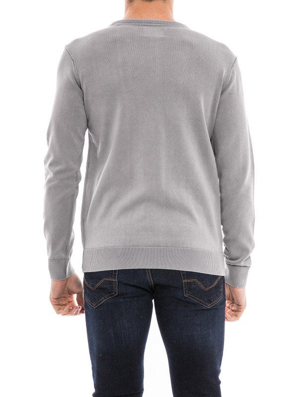 Pull col rond AXILO - Gris