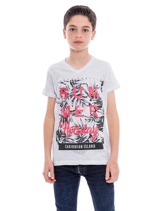 T-shirt col V NOGOTA BOY -...