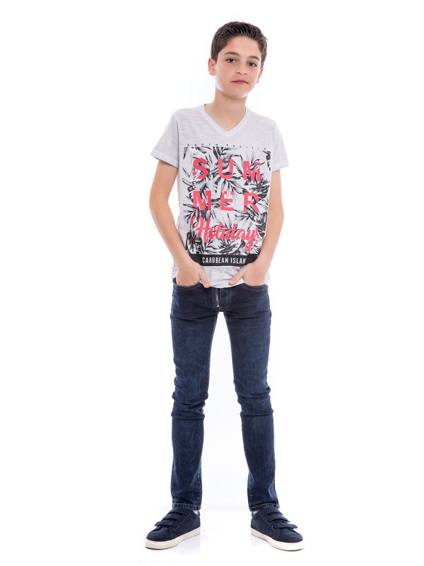 T-shirt col V NOGOTA BOY -...