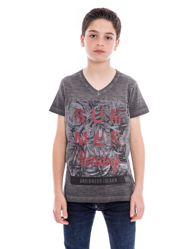 T-shirt col V NOGOTA BOY -...