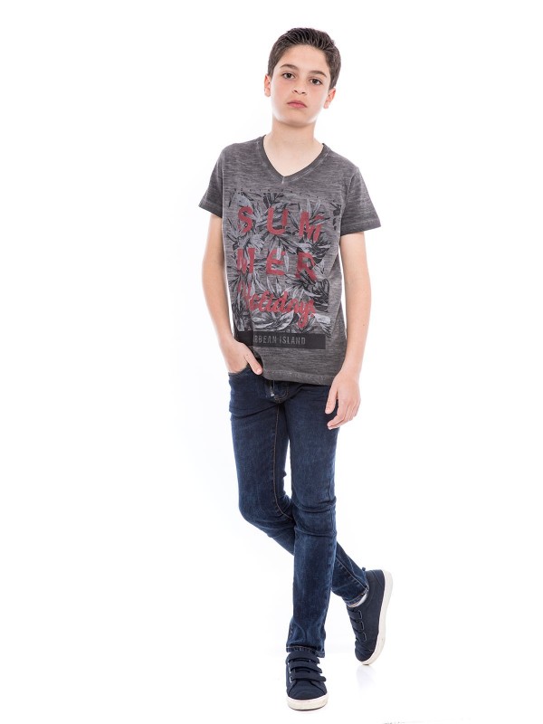T-shirt col V NOGOTA BOY -...