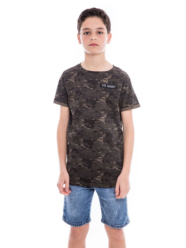 T-shirt motif militaire...