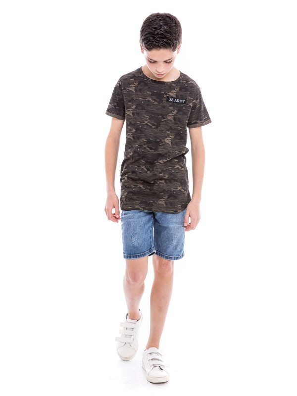 T-shirt motif militaire...