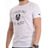 T-shirt col rond pur coton organique message NAOURS
