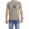 T-shirt col rond pur coton organique message NAOURS