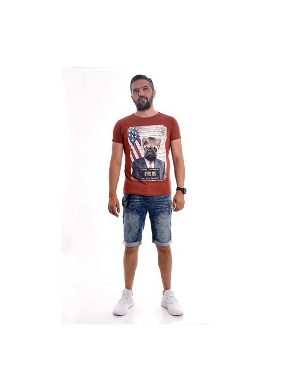 T-shirt col rond coton...