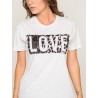 T-shirt col rond message FOVE