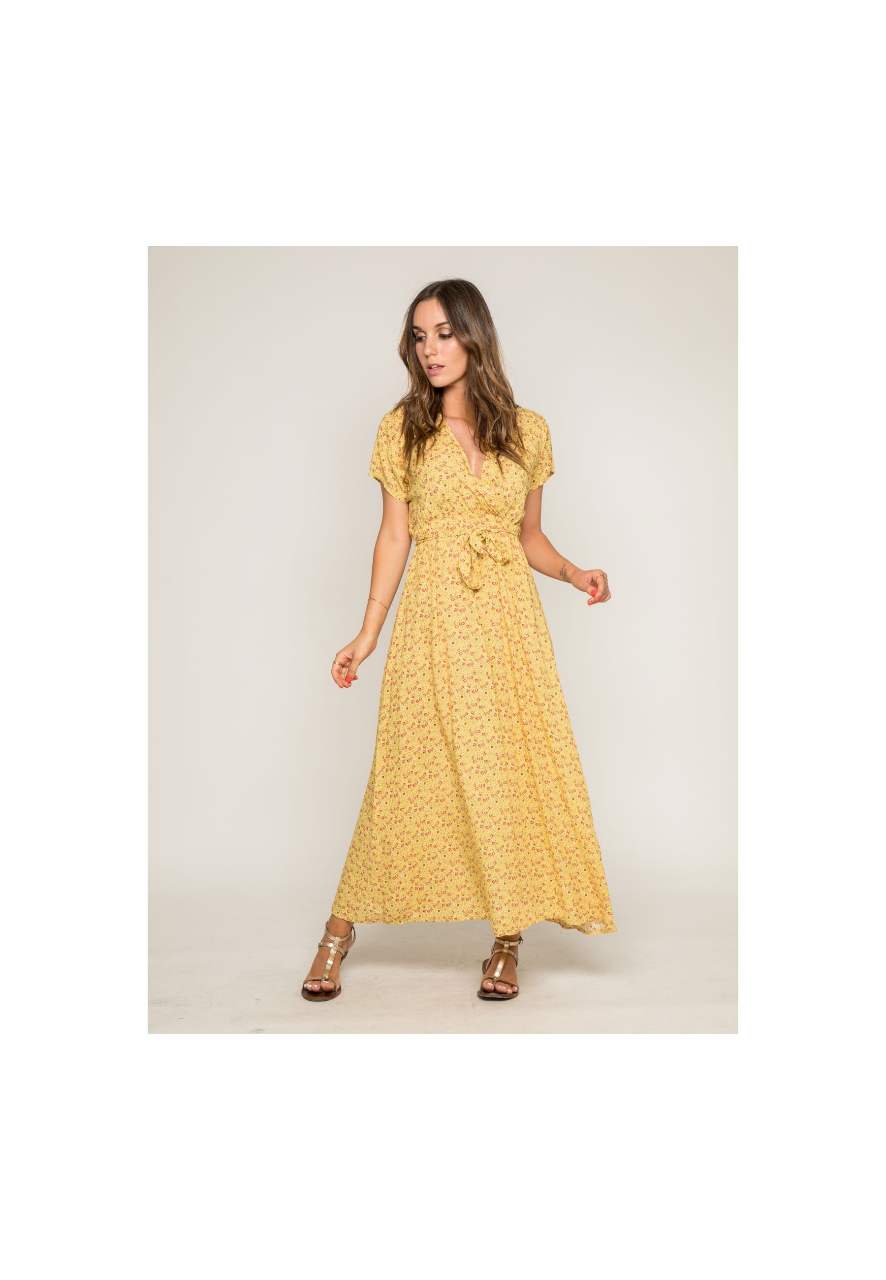 Robe longue imprimée IBERTY