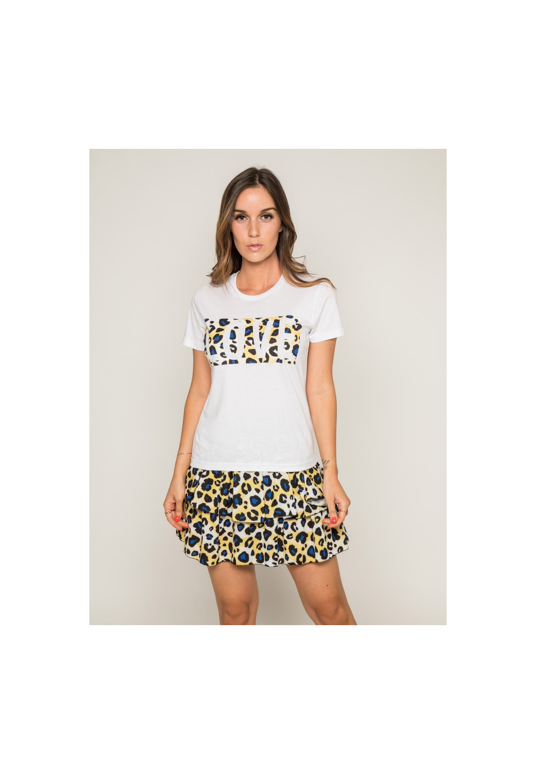 T-shirt col rond message FOVE