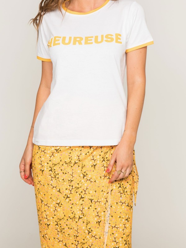 Jupe midi imprimée XEURI