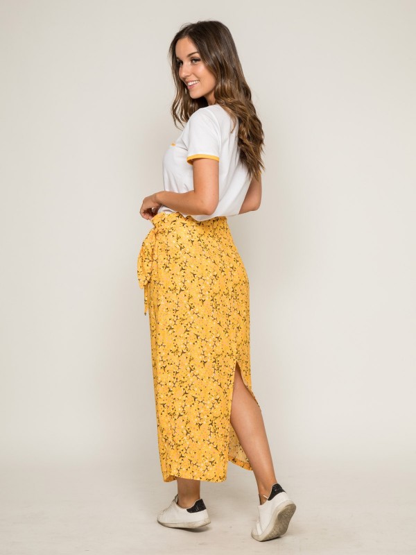 Jupe midi imprimée XEURI