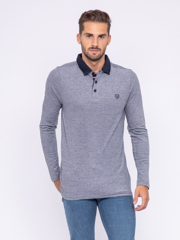 Polo manches longues pur coton PIRATE