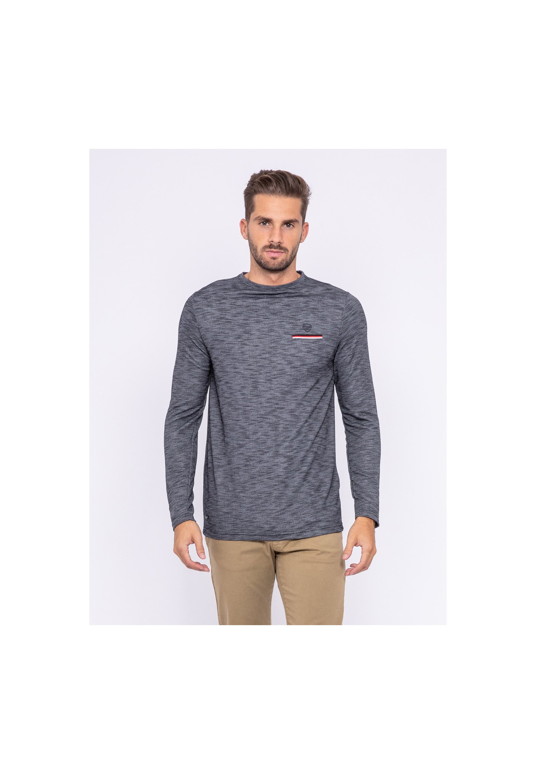 T-shirt manches longues col rond JAWANE