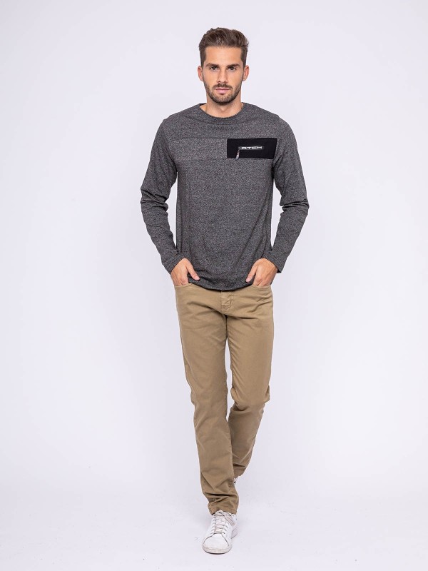 T-shirt manches longues col...