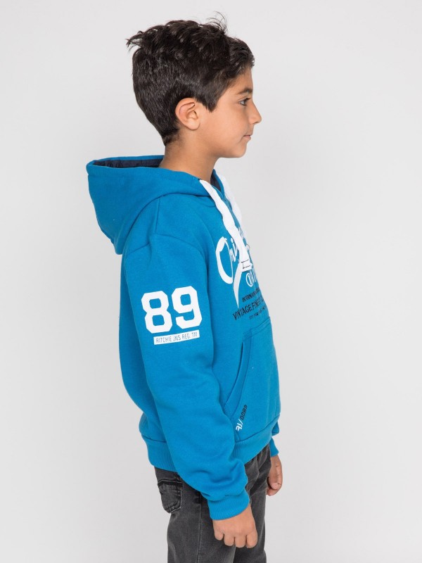 Sweat capuche WARLUZ-J - Royal