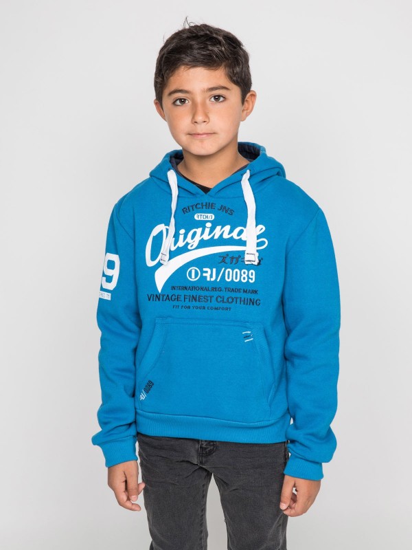 Sweat capuche WARLUZ-J - Royal