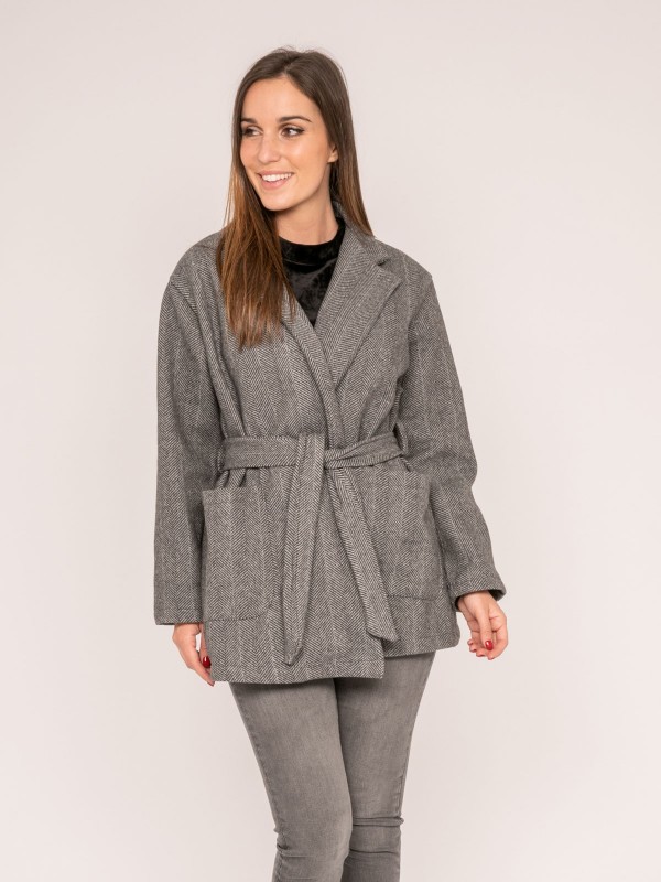 Manteau pardessus ceinturé...