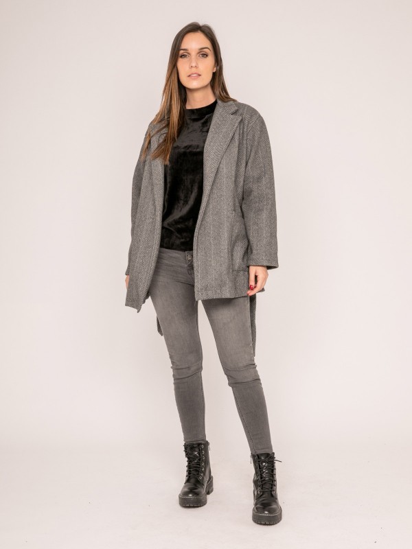 Manteau pardessus ceinturé...