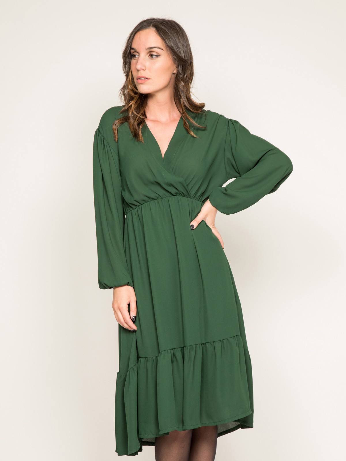 Robe midi fluide Outlet