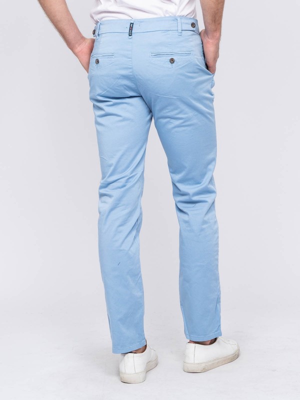 Pantalon chino CALES - Bleu...