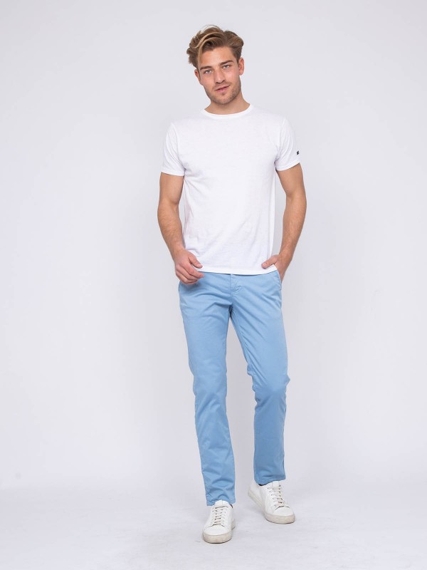 Pantalon chino CALES - Bleu...