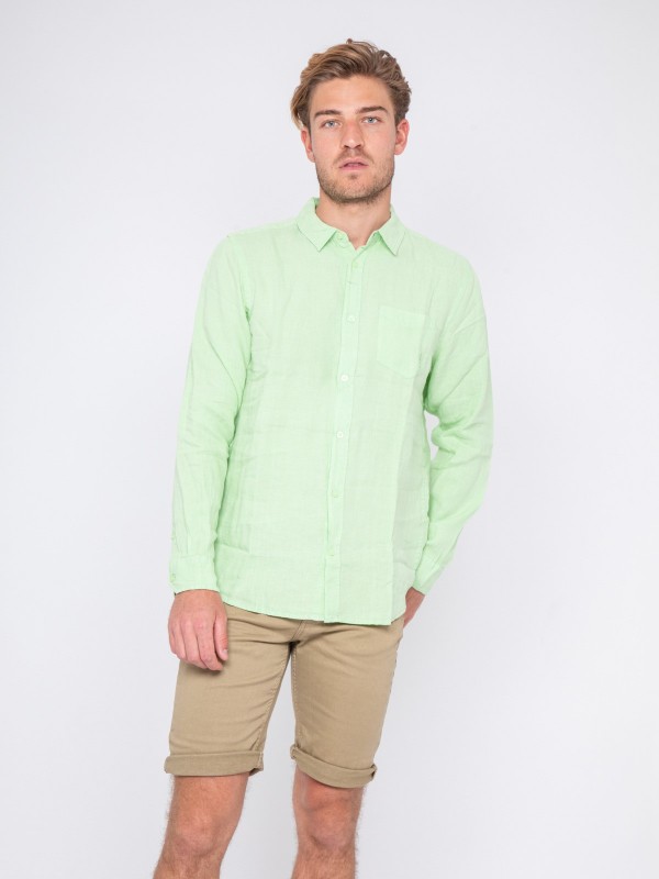 Chemise manches longues pur...