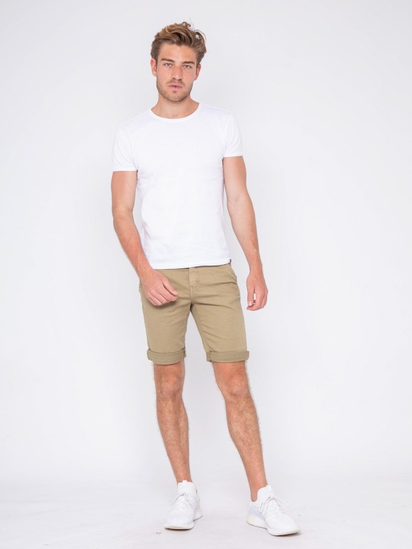 Bermuda chino BAVOLTA - Beige