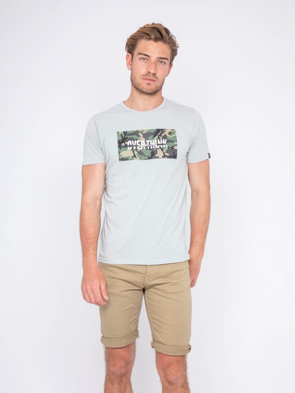 T-shirt col rond pur coton...