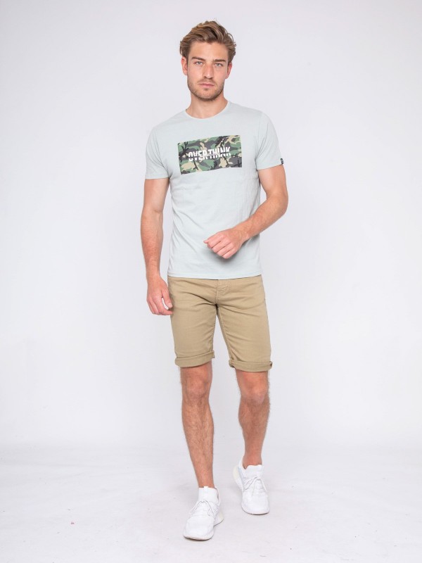 T-shirt col rond pur coton...