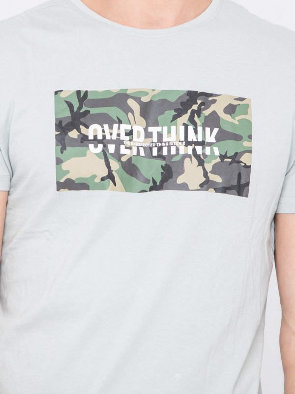 T-shirt col rond pur coton...