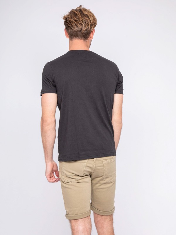 T-shirt col rond pur coton...