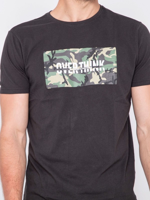 T-shirt col rond pur coton...