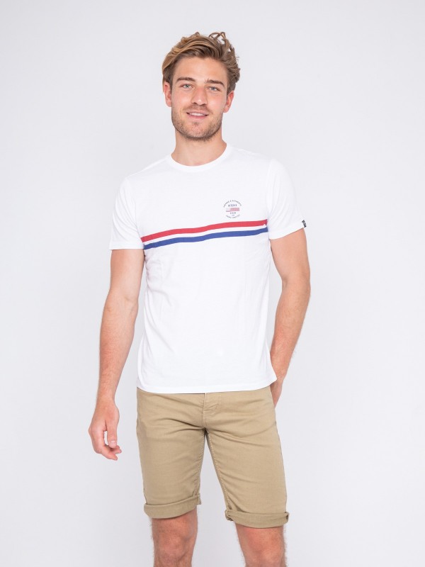 T-shirt col rond pur coton...