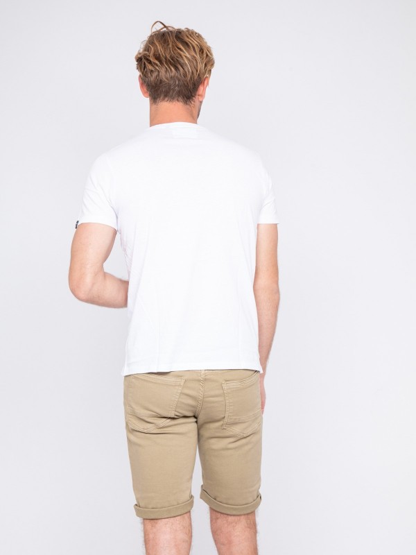 T-shirt col rond pur coton...