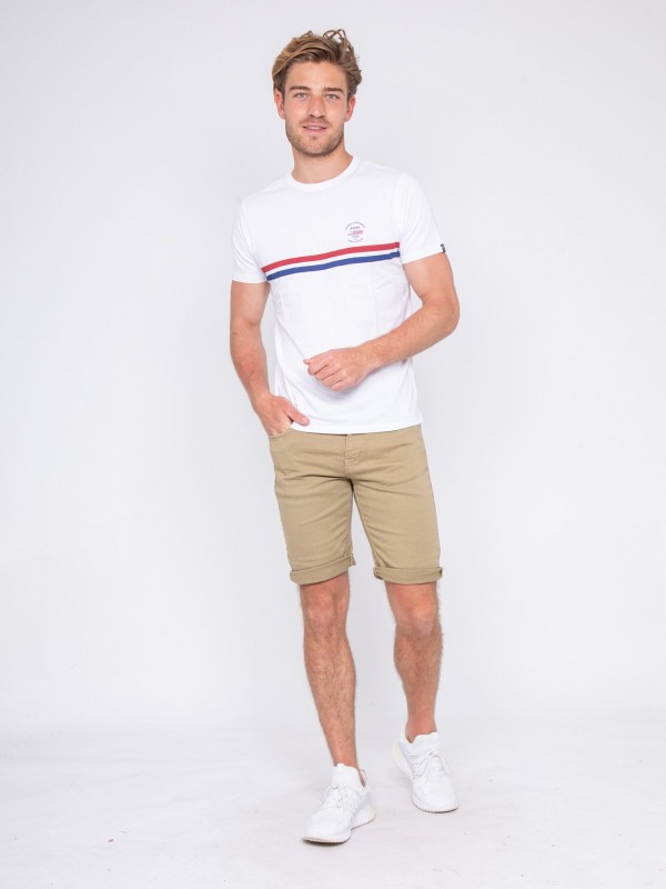 T-shirt col rond pur coton...