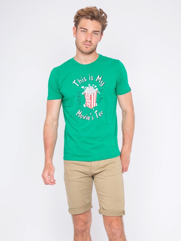 T-shirt col rond pur coton...