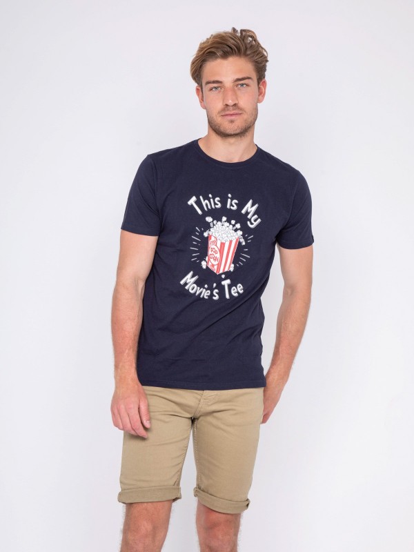 T-shirt col rond pur coton...