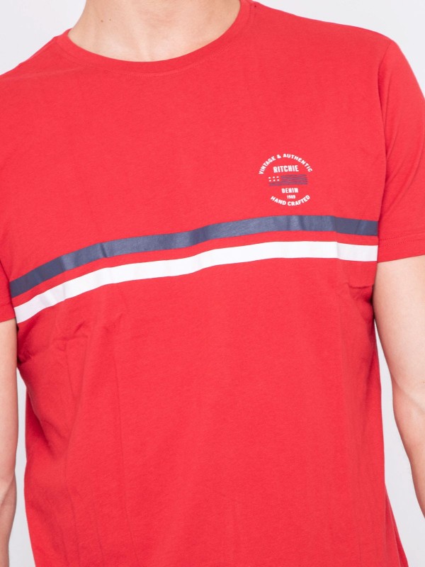 T-shirt col rond pur coton...