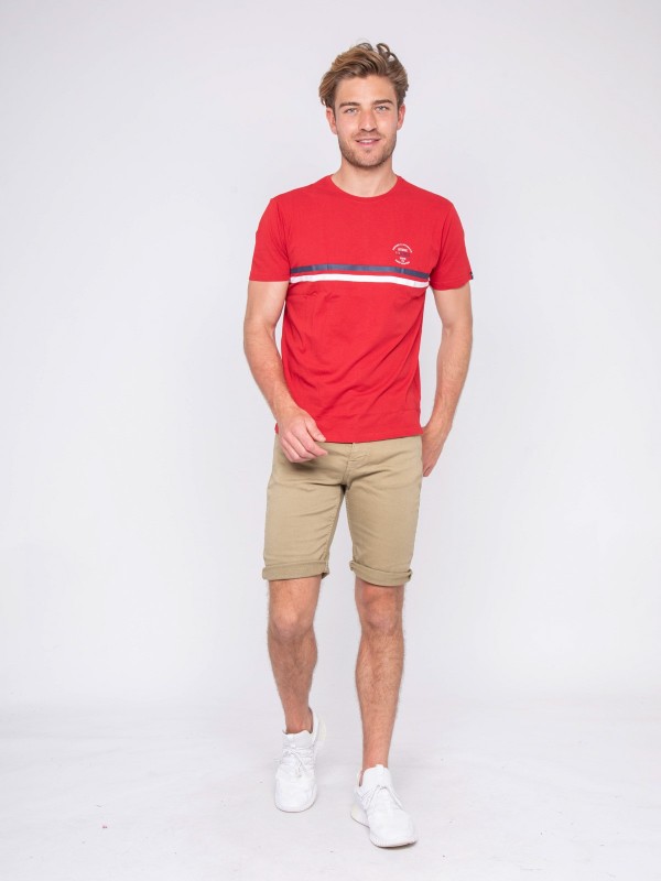 T-shirt col rond pur coton...