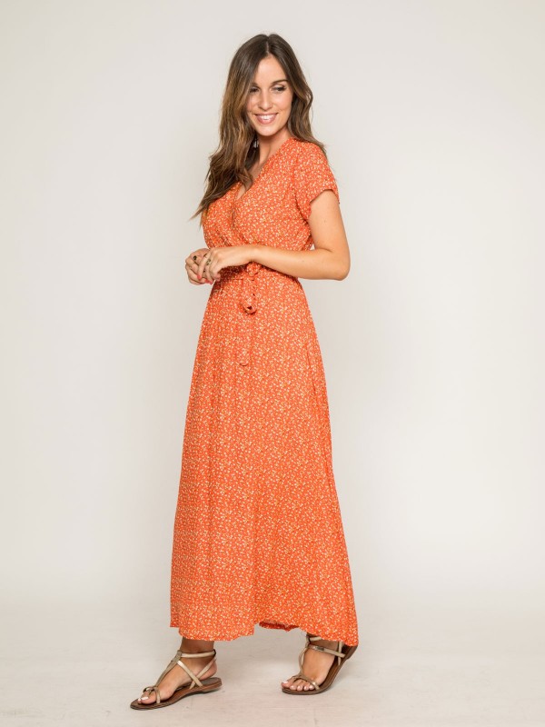 Robe longue imprimée IBERTY...