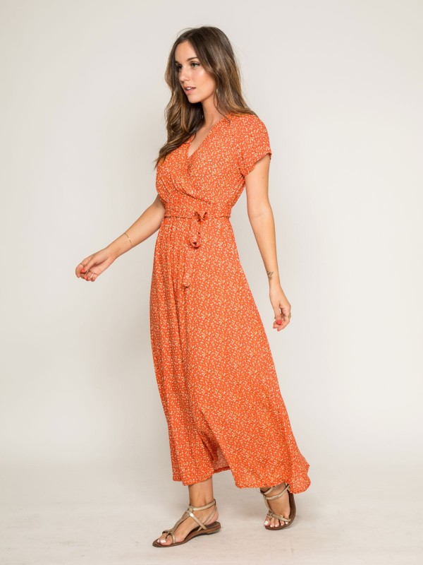 Robe longue imprimée IBERTY...