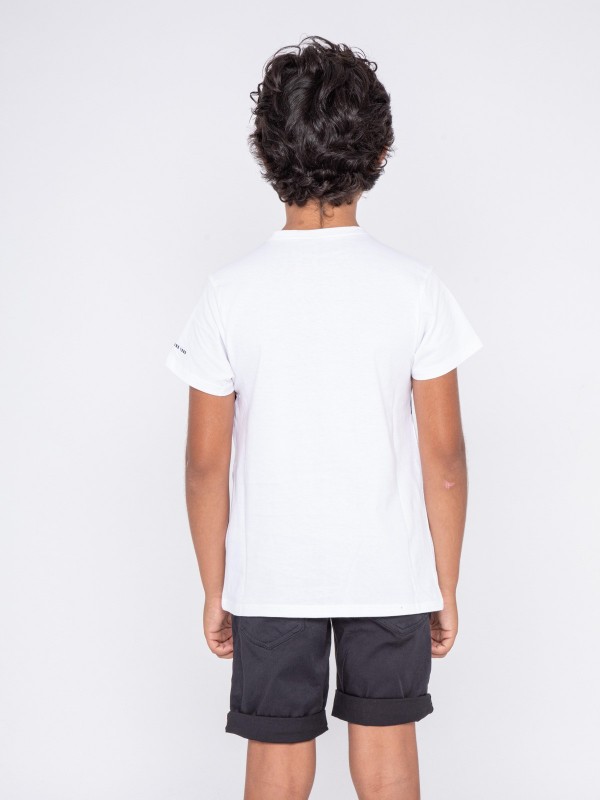T-shirt col rond pur coton...