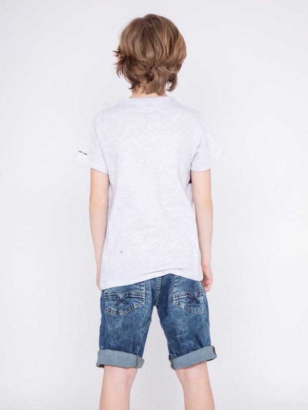 T-shirt col rond pur coton...