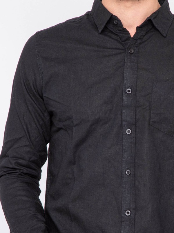 Chemise manches longues lin...