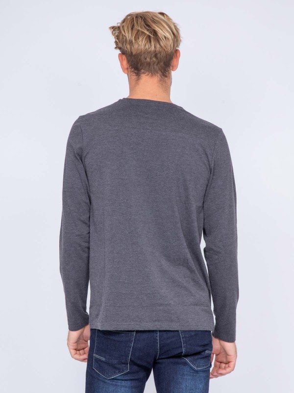 T-shirt col rond pur coton...