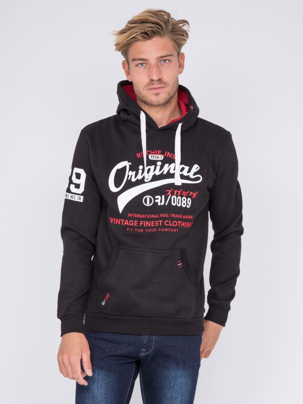 Sweat capuche WARLUZ - Noir