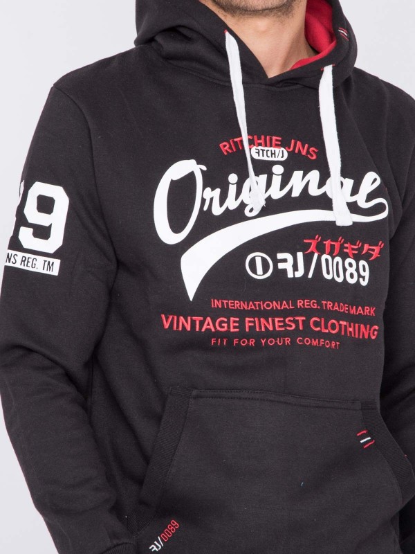 Sweat capuche WARLUZ - Noir