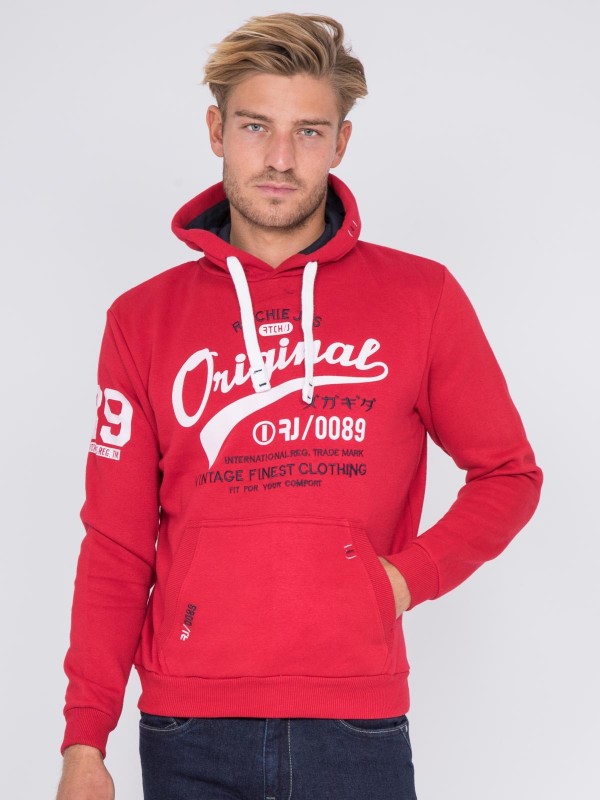 Sweat capuche WARLUZ - Rouge